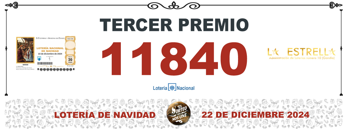  Premio Lotería de Navidad 2024